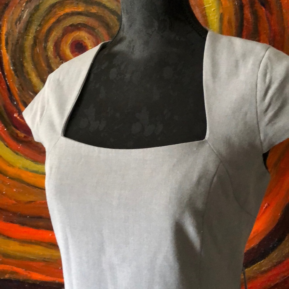 Venus grey dress with cap sleeve